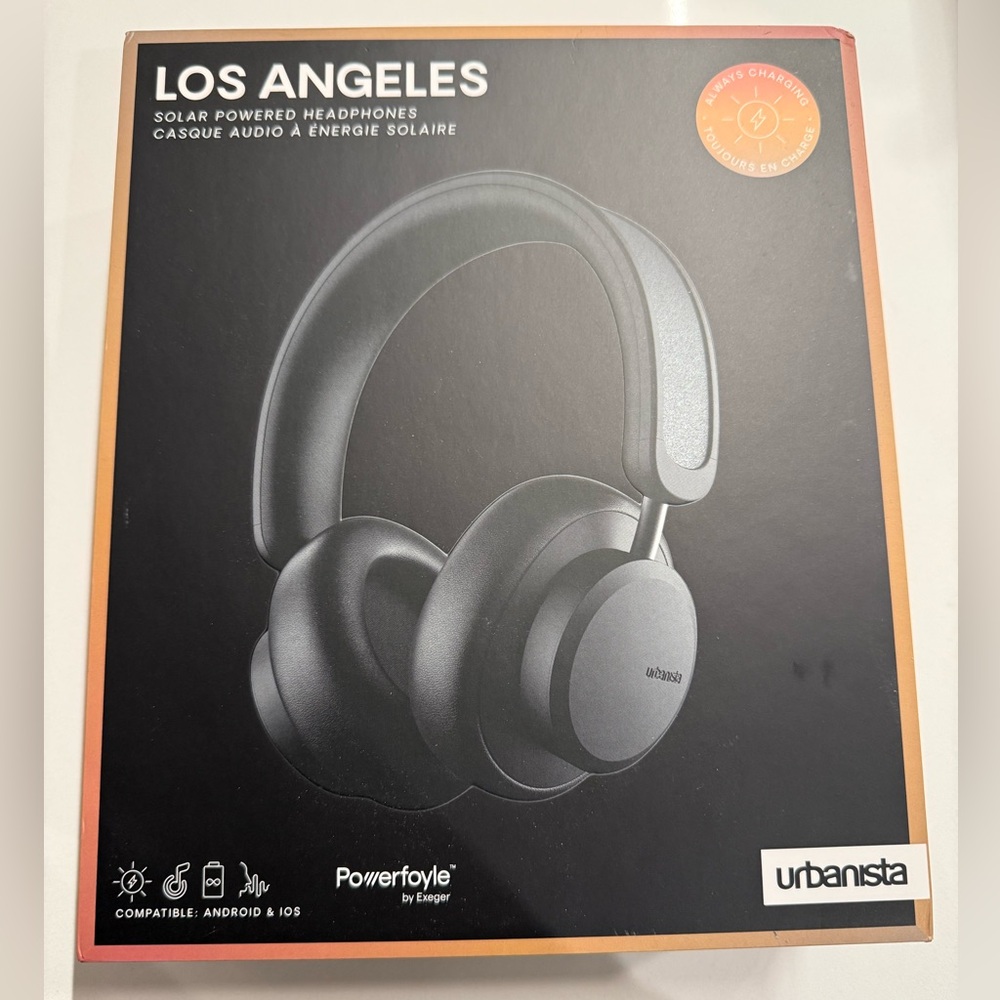 Urbanista Solar Powered Active Noise Cancelling Headphones
